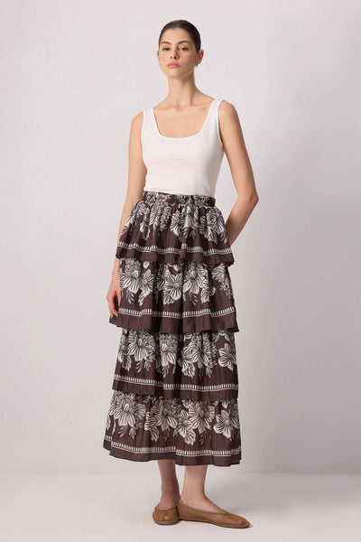 Dahlia Tiered Maxi Skirt