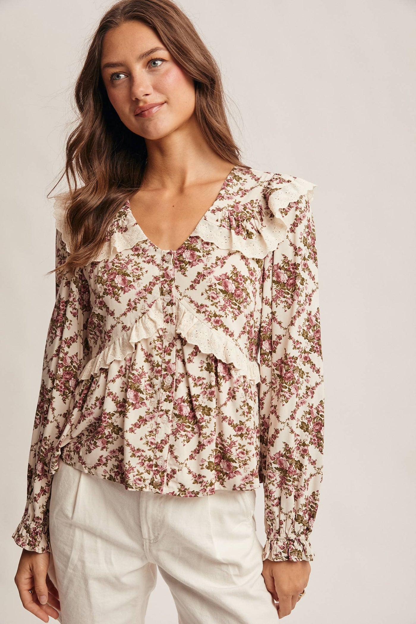 Alivia Floral Peplum Top