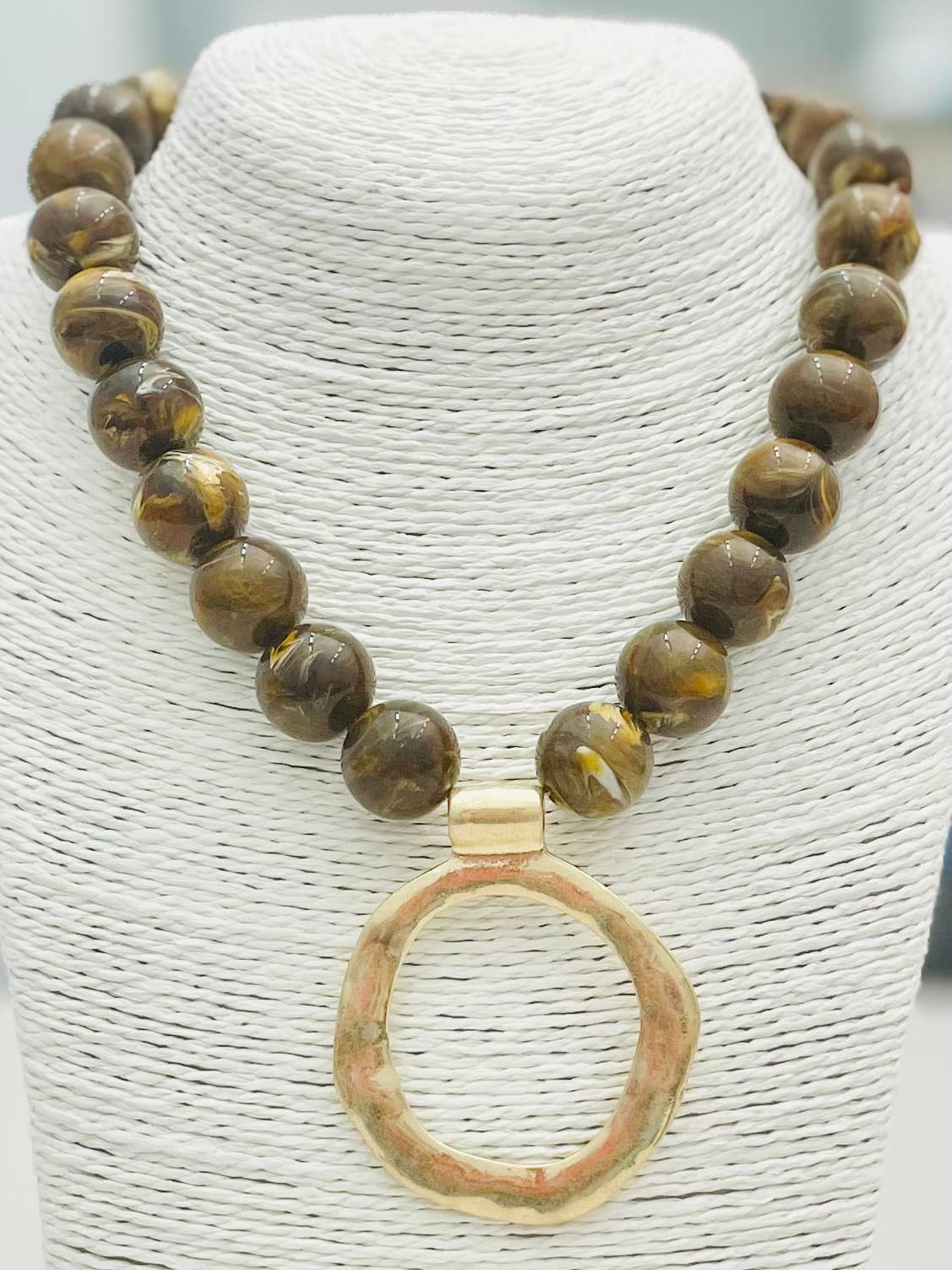 Tiger Eye Necklace - Brown