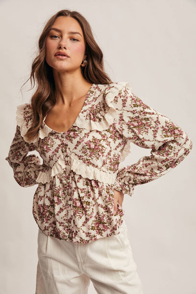 Alivia Floral Peplum Top