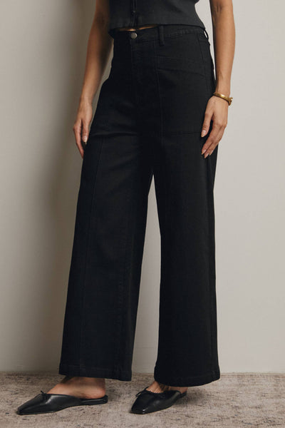 Buckeye Black Wide-Leg Jeans