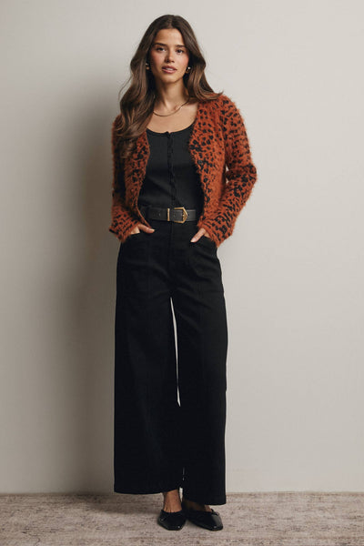 Buckeye Black Wide-Leg Jeans