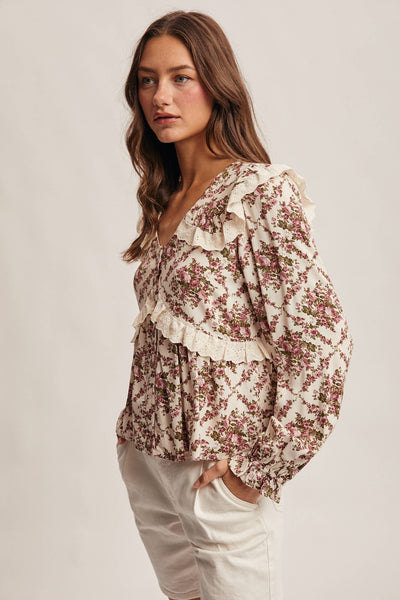 Alivia Floral Peplum Top
