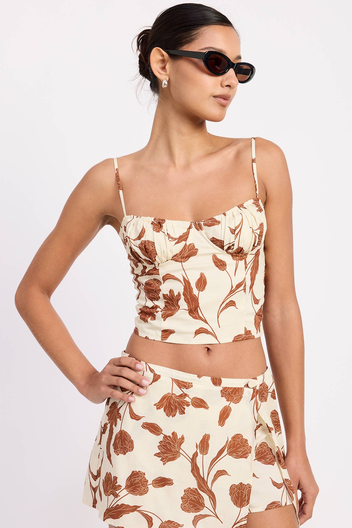 Sallie Floral Crop Top