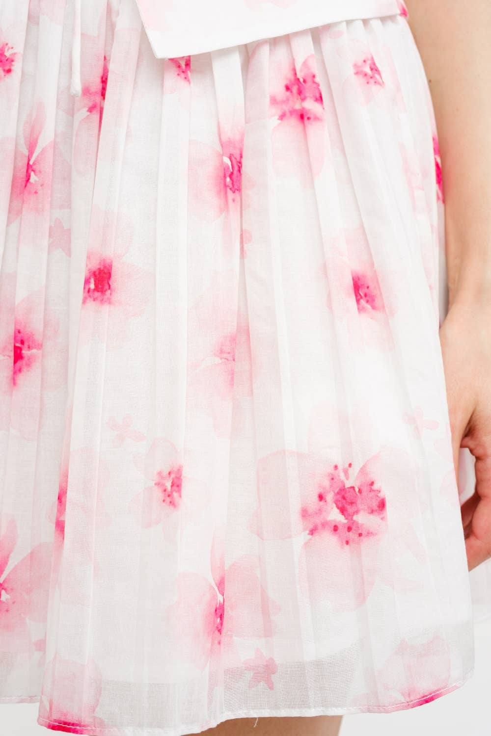 Carmine Floral Mini Skirt