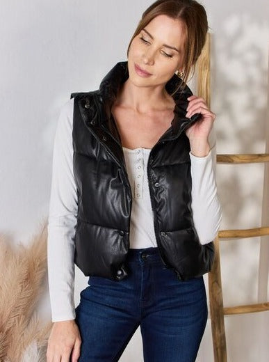 Miranda Faux Leather Vest