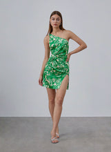 Load image into Gallery viewer, Garden Romance Silk Mini Dress
