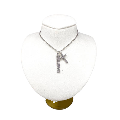 Believe Silver Cross Necklace