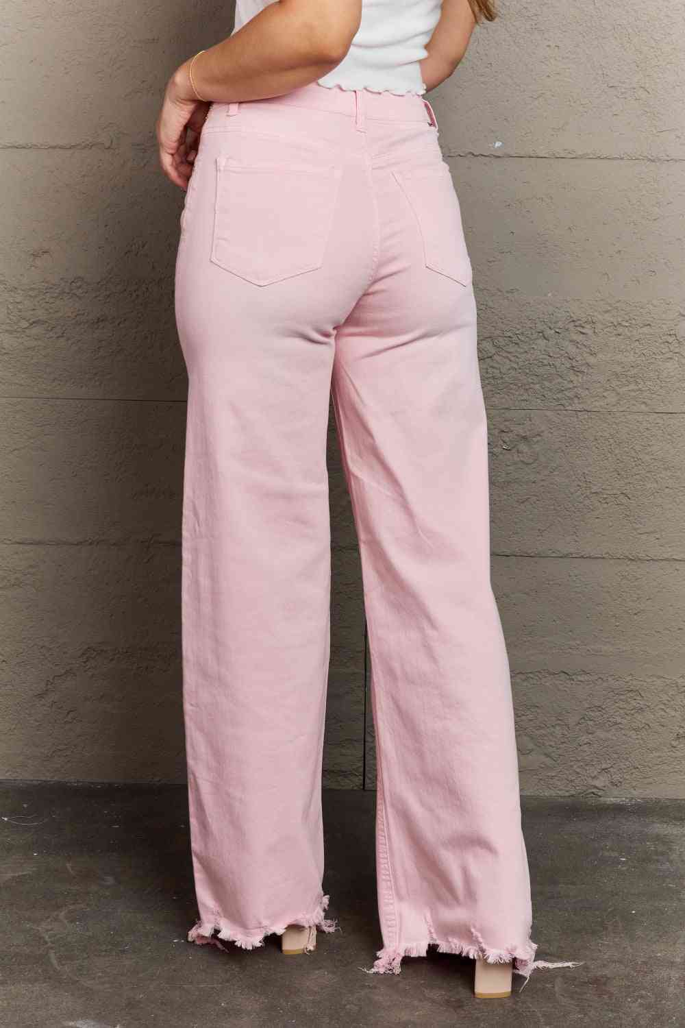 Blush Pink High Waisted Jeans