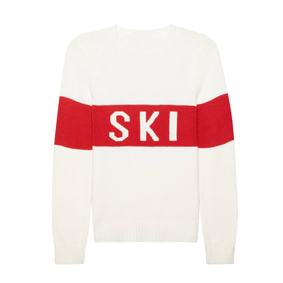 White Block SKI Sweater