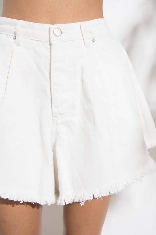 Celeste Raw Hem Cutoff Shorts