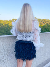 Load image into Gallery viewer, Happy Feather Mini Skirt (Black)
