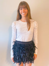 Load image into Gallery viewer, Happy Feather Mini Skirt (Black)

