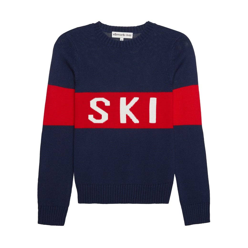 Navy Block SKI Sweater